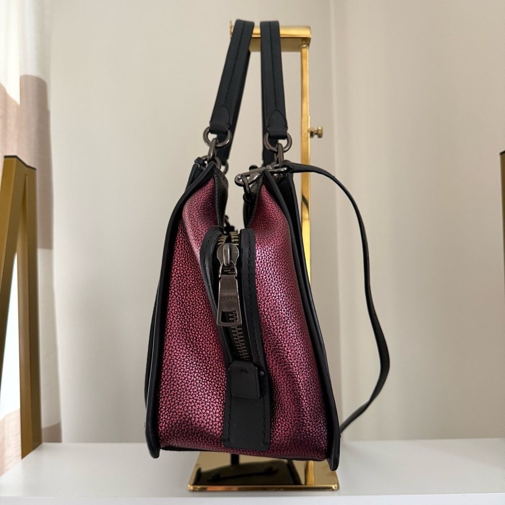 Coach Dreamer 36 in Metallic Colorblock Pebbled Leather - Picture 5 of 16